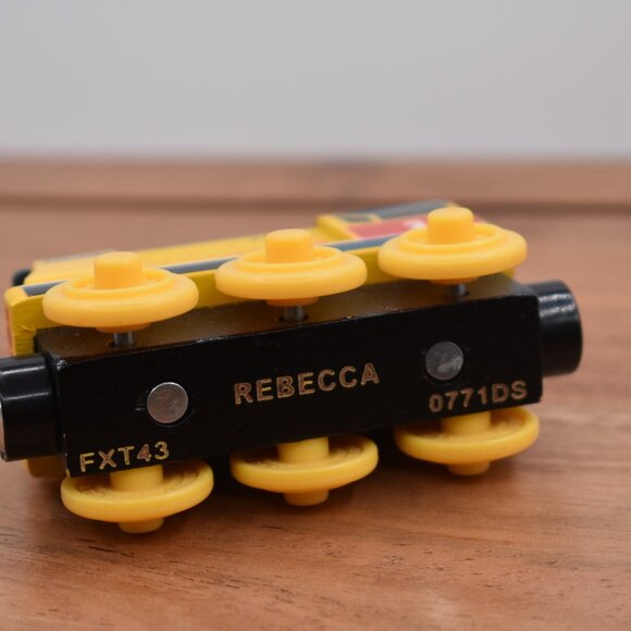 Rebecca 22 & FXT43 Yellow Train Thomas and Friends Wooden Railway Train - Picture 5 of 5